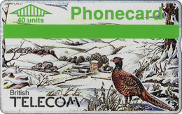 ENGLAND : BTC012 WINTER 89 40 Units Phaesant ( Batch: 950G13485) USED - BT Edición General