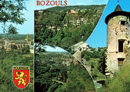 BOZOULS    L Eglise Romane, Vue Générale Du Trou De Bozouls        (recto-verso) 12 Aveyron - Bozouls