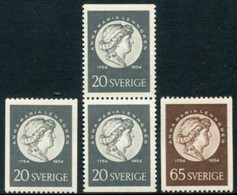 SWEDEN 1954 Lenngren Birth Bicentenary MNH / **.  Michel 394-95 - Nuevos