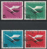 BRD 1955 // 205/208 O Lufthansa - Gebraucht