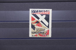 FRANCE - Vignette Sur Le Meeting Aérien De Vincennes En 1928 - Neuf - L 124330 - Aviation