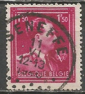 Belgique - Léopold III Col Ouvert N°724R Obl. SENEFFE - 1936-1957 Collar Abierto