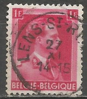 Belgique - Léopold III Col Ouvert N°528 Obl. LENS-ST-REMY - Tête-bêche [KP] & Zwischensteg [KT]