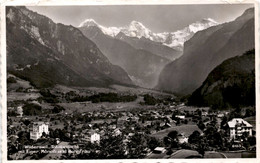 Wilderswil, Totalansicht Mit Eiger, Mönch Und Jungfrau (6103) * 28. 7. 1944 - Wilderswil