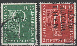 BRD 1955 // 217/218 O Int. Briefmarkenausstellung - Gebraucht