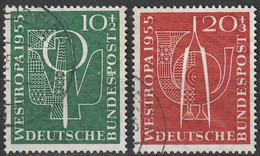 BRD 1955 // 217/218 O Int. Briefmarkenausstellung - Gebraucht