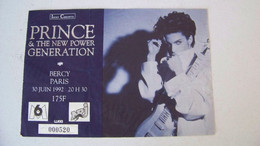 TICKET CONCERT PRINCE & NPG 30/06/1992 PARIS BERCY - Biglietti Per Concerti