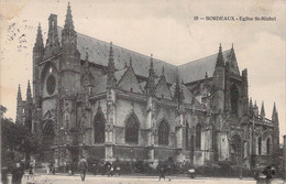 CPA - BORDEAUX - Eglise Saint Michel - Parvis - - Bordeaux