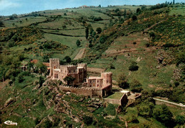 Château Féodal De CHOUVIGNY Ancien Fief De La Famille  Lafayette  Vue Aérienne Face Est      (recto-verso) 03 Allier - Andere & Zonder Classificatie