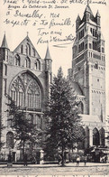 CPA - Bruges - La Cathédrale St Sauveur - Animée - 1910 Oblitération De Bruges - Brugge