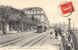 ALGER - Boulevard De La République Et Square Bresson - Tramway - Algiers