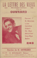 Monologue Comique - Créé Par OUVRARD - La LETTRE Des VIEUX - E. Bousquet éditeur - - Non Classés