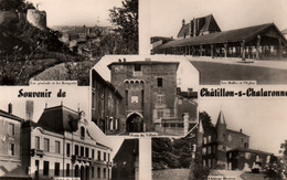 Souvenir De Châtillon-sur-Chalaronne (Ain) Multivues (Hôtel De Ville, Halles, Château...) Edition Combier - Carte N° 100 - Souvenir De...