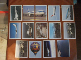 Avions - Lot De 14 Vignettes Autocollantes Panini Pour Album - Années 90 - Voir Liste - Planes Flugzeuge Aerei Aviones - Stickers