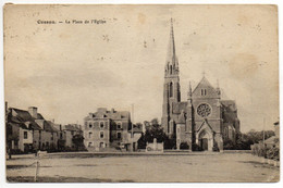 CPA  77  CESSON     1935    PLACE DE L EGLISE - Cesson