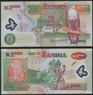 Zambia P 44 F - 1000 Kwacha 2008 - UNC - Zambie