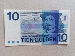 Billete De Holanda De 10 Gulden, Año 1968, UNC - [3] Uitgaven Van Het Ministerie Van Oorlog