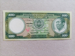 BILLETE DE GUINEA ECUATORIAL 100 EKUELE, Año 1975, UNC - Equatorial Guinea