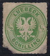 ALEMANIA/LUBECK 1863- Yvert #8 - Sin Goma (*) Defectos - Luebeck