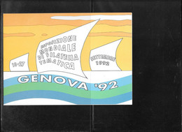Italia 1992, Folder Genova 92 Con Biglietto D'ingresso ( Ref 1469c) - Pochettes