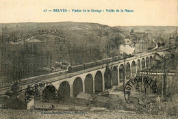 Belvès * Passage Train Locomotive Sur Le Viaduc De La Grange , Vallée De La Nauze * Ligne Chemin De Fer Dordogne - Autres & Non Classés