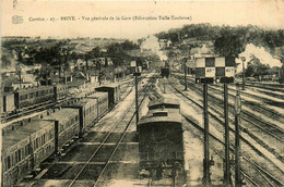 Brive * Vue Générale De La Gare * Bifurcation Tulle Toulouse * Wagons * Ligne Chemin De Fer - Brive La Gaillarde