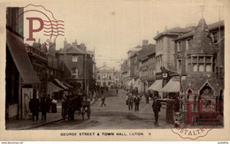 George Street & Town Hall. Luton. Real Photo  Reino Unido // U.K. - Other & Unclassified