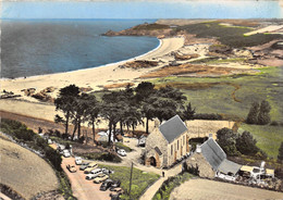 35-LE-VERGER-EN-CANCALE- L'EGLISE , LA PLAGE VUE DU CIEL - Cancale