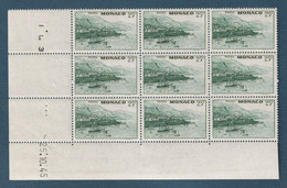 ⭐ Monaco - YT N° 280 ** - Feuille Coin Daté - Neuf Sans Charnière Et Plié - 1946 ⭐ - Unused Stamps