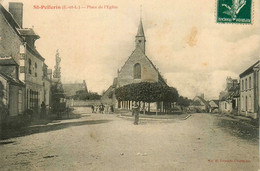 St Pellerin * Place De L'église Du Village * Café * Villageois - Otros & Sin Clasificación