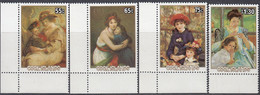 Cook Islands 1985 - International Year Of The Youth: Impressionist Style Paintings, Renoir Etc. - Mi 1055-1058 ** MNH - Impressionismo