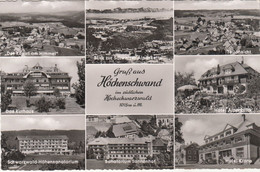 B3722) GRUSS Aus HÖCHENSCHWAND Im Hochschwarzwald - Sonnenhof Hotel Krone Alpenblick Kurhaus Teilansicht S/W - Hoechenschwand