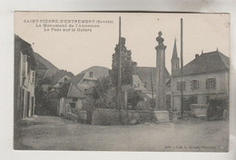CPA SAINT PIERRE D'ENTREMONT (Osère) - Le Monument De L'Annexion - Saint-Pierre-d'Entremont