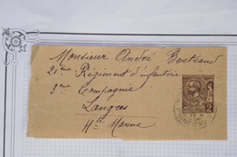 AY3 MONACO BELLE BANDE JOURNAL RRR 1885 MONTE CARLO A  LANGRES   +++++AFFRANCH. INTERESSANT - Briefe U. Dokumente