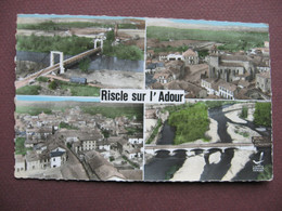 CPA PHOTO 32 RISCLE SUR L'ADOUR Multivues 1950 1960 - Riscle