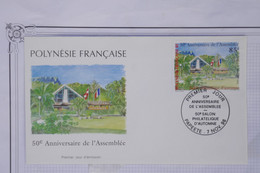 AY3 POLYNESIE  BELLE  LETTRE  FDC  1996  PAPEETE  L ASSEMBLEE+++AFFRANCH. PLAISANT - Cartas & Documentos