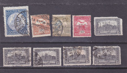 LOT 9 Stamps Commercial Patent,diff Perfin,perfores HUNGARY. - Perforiert/Gezähnt