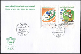 LIBYA 2009 Futsal Football Soccer (2 Stamps FDC) *** RARE *** - Zonder Classificatie