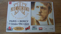 TICKET CONCERT Joe Cocker 11/06/1994 Paris Bercy - Concert Tickets