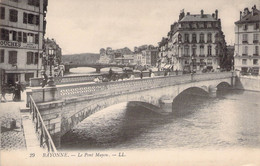 CPA - BAYONNE - Le Pont Mayou - Animée - Pont - Fleuve - Charette - Chevaux - - Bayonne
