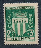 France-Armoirie Rennes YT 534** - Neufs