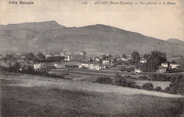 CPA - ASCAIN - Côte Basque - Vue Générale Et La Rhune - Paysage - Montagne - Ascain