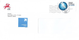 Portugal Cover With Vaccination ATM Stamp - Franking Machines (EMA)