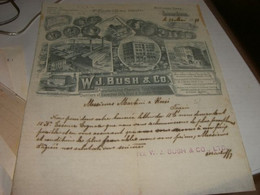 LETTERA W.J.BUSH & CO.1898 A SIGNORI MARTINI & ROSSI - United Kingdom