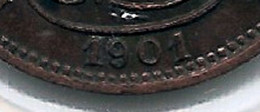 DUBBEL DATE * 1 Cent 1901 Frans * Prachtig / F D C * Nr 11320 - 1 Cent