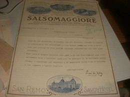 DOCUMENTO GRAND HOTEL MILANO SALSOMAGGIORE 1930 - 1900 – 1949