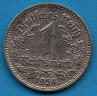 DEUTSCHES REICH 1 REICHSMARK 1934 E KM# 78 - 1 Reichsmark