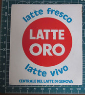 Latte Oro Genova Vintage  ADESIVO STICKER  NEW ORIGINAL - Autocollants