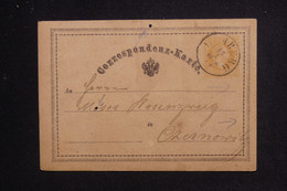AUTRICHE - Entier Postal Avec Repiquage Commercial Voyagé En 1871  - L 124485 - Enteros Postales