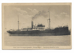 XX16221/ Dampfer Steigerwald Hamburg-Amerika-Linie AK Ca.1920 - Steamers